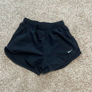 All black Nike athletic shorts, Adult Small